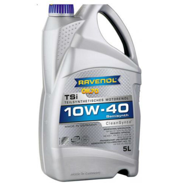 Моторное масло Ravenol TSI 10w40 полусинтетическое (5 л)